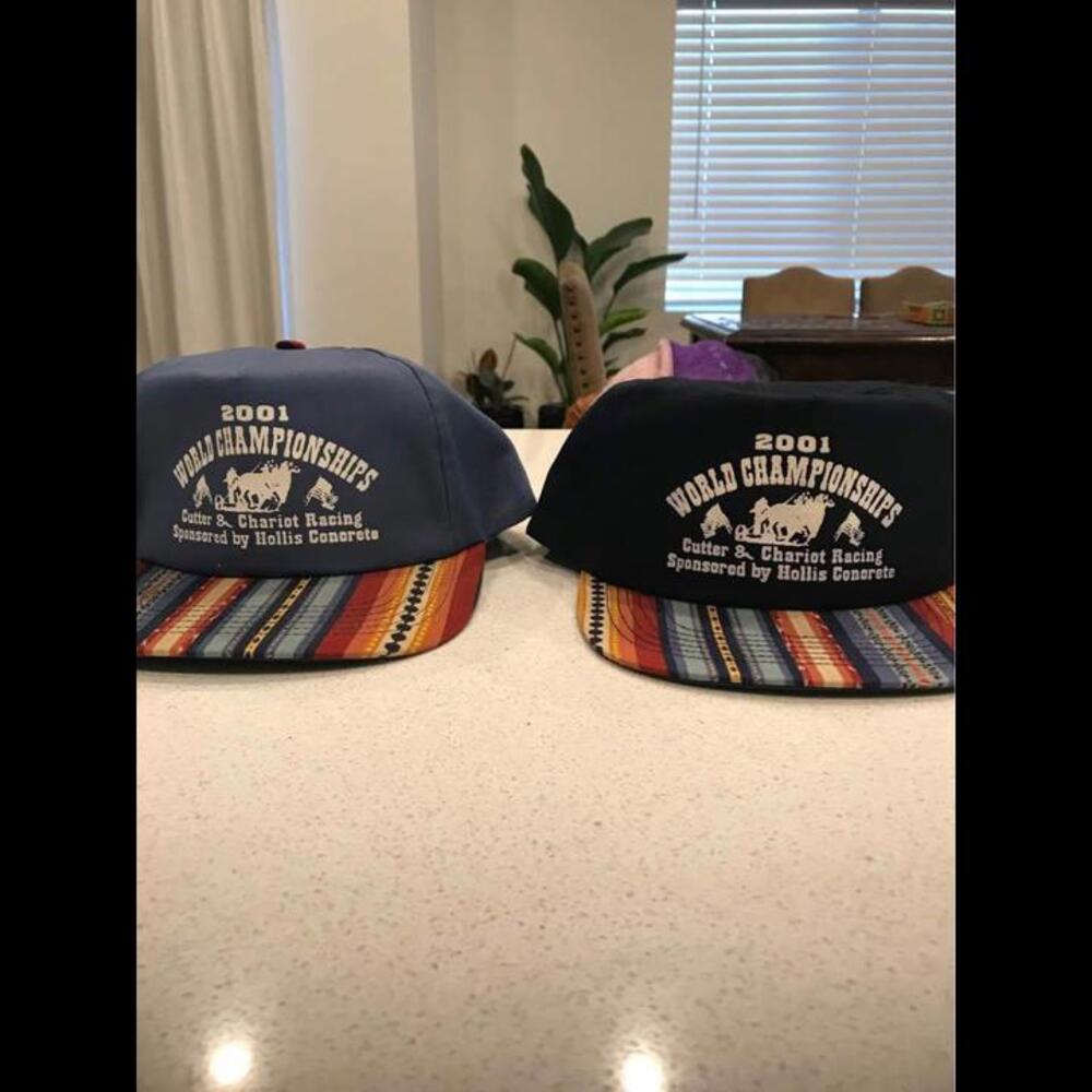 2001 Cutter and Chariot racing World Championship Hats!